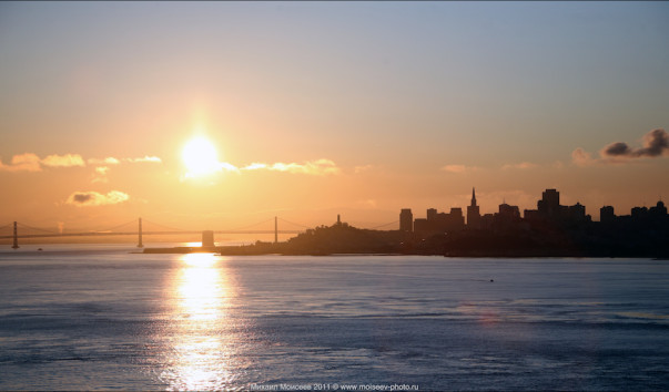 Сан-Франциско, вид с моста Golden Gate