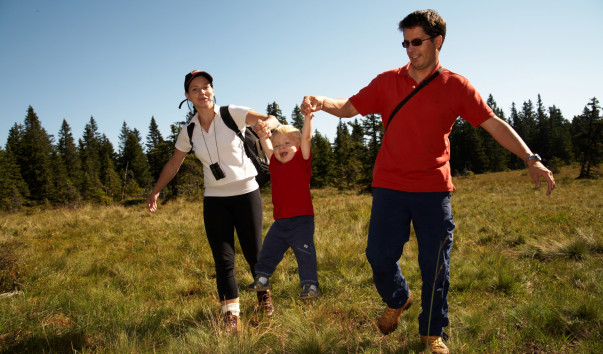 Family hiking