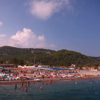 пляжи поселка Кириш,Кемер,Турция.