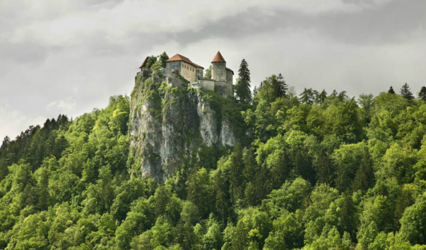 Блед. Бледский замок. Словения