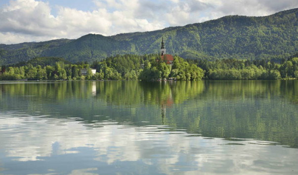 Блед. Бледское озеро. Словения