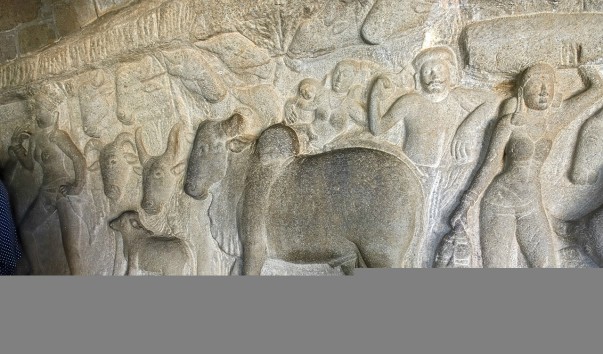 Mamallapuram - мандапа Кришны
