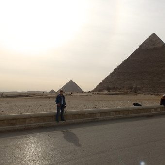Египет, Гиза, Панорама на Пирамиды в Гизе