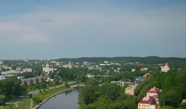 Вид на Вильнюс с горы Гедыминаса