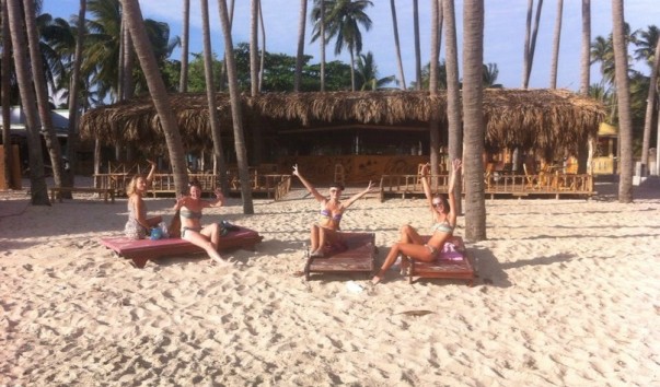 Venus Lounge Bar Muine sun bathing