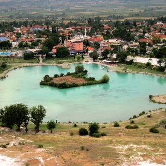 Памуккале и бассейн Клеопатры, г.Денизли, Турция 2012г